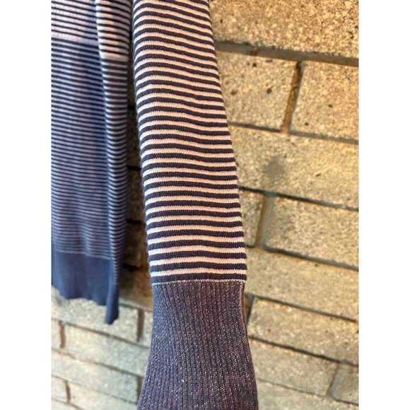 Anthropologie Daily Practice Navy & White Striped Knit Sweater Dress Size S - Picture 9 of 9